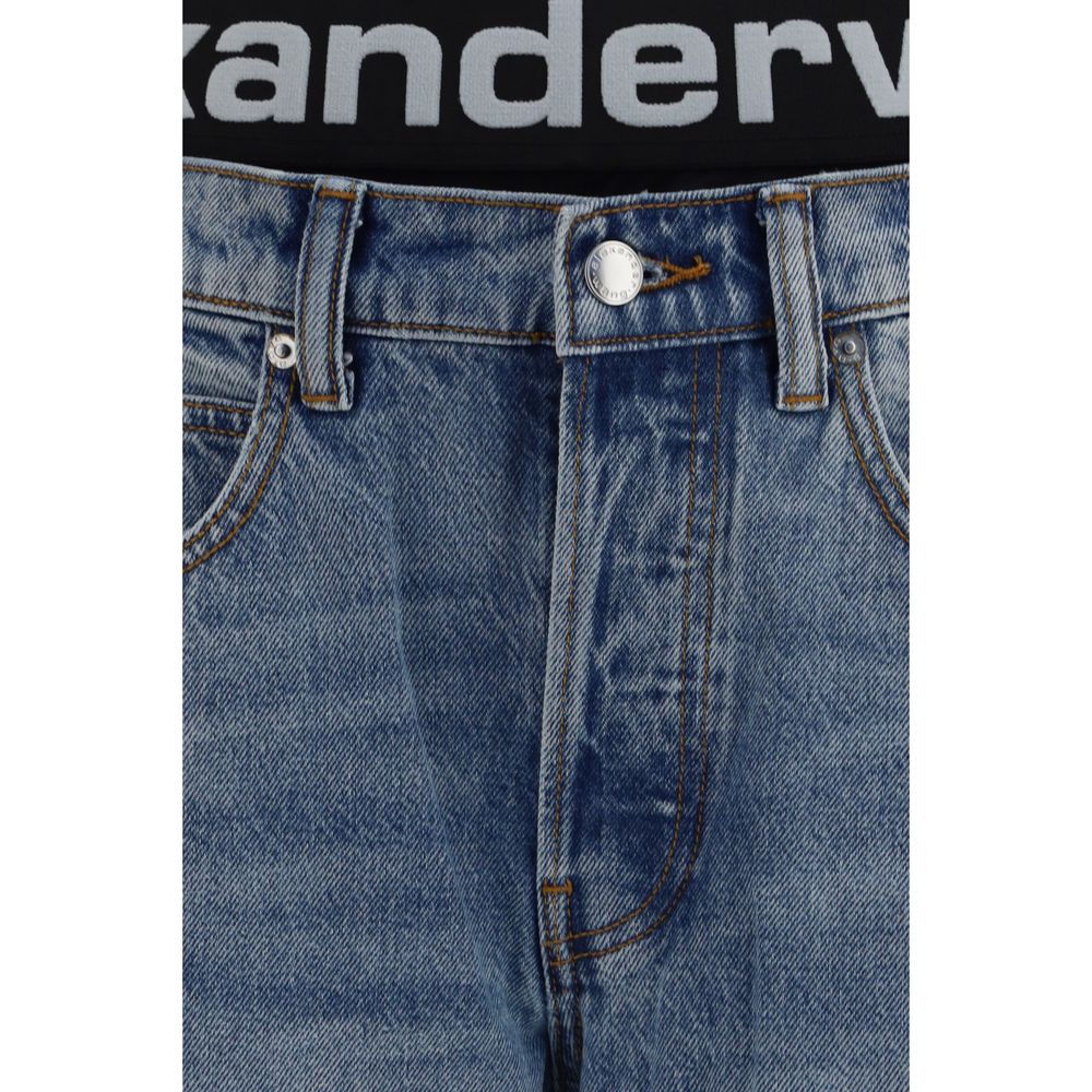 Alexander Wang Blaue Baumwolljeans im Relaxed Fit
