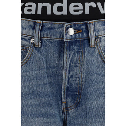 Alexander Wang Blaue Baumwolljeans im Relaxed Fit