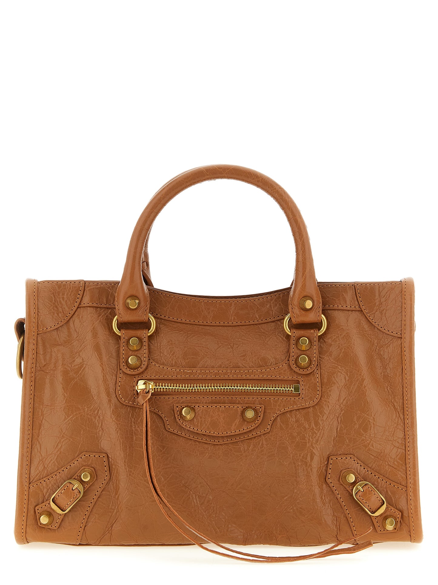 Balenciaga Braune Lammleder-Handtasche