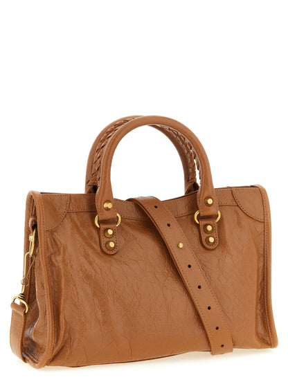 Balenciaga Braune Lammleder-Handtasche