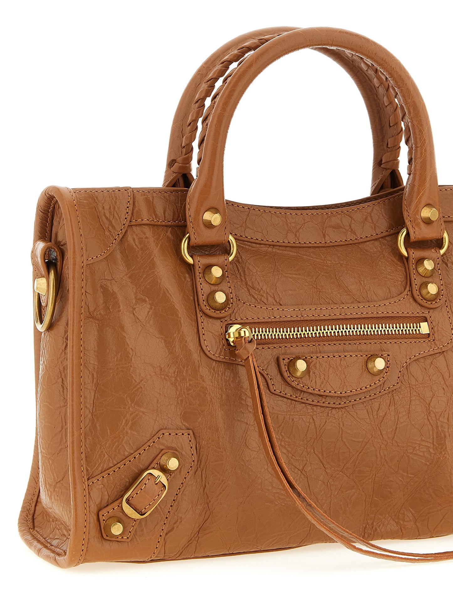 Balenciaga Braune Lammleder-Handtasche