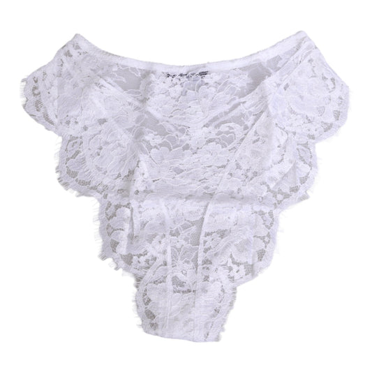Dolce & Gabbana Weiße Slips aus floraler Spitze