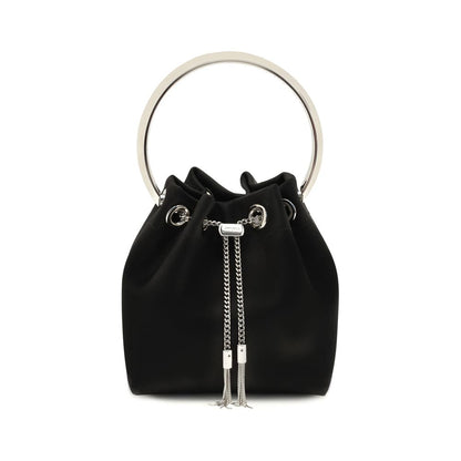 Jimmy Choo Schwarze Baumwoll-Umhängetasche