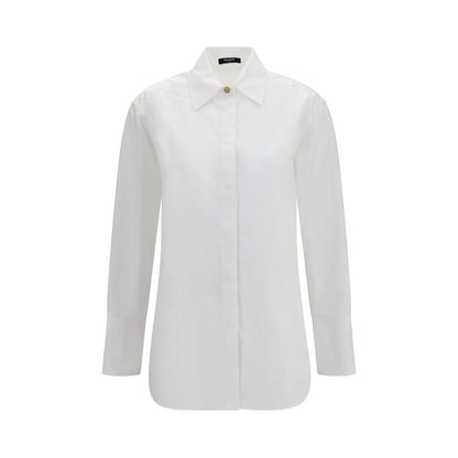 Balmain Weißes Baumwollkleidhemd