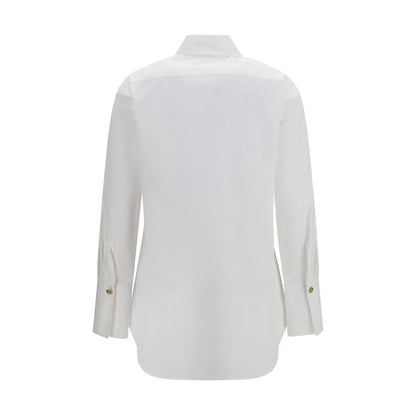 Balmain Weißes Baumwollkleidhemd