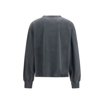 Ganni Grauer Baumwoll-Sportswear