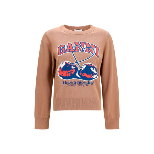 Ganni Beige Baumwoll-Sweatshirt