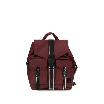 Ganni Rucksack aus recyceltem Polyamid in Bordeaux