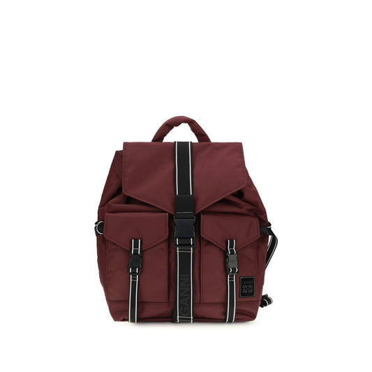 Ganni Rucksack aus recyceltem Polyamid in Bordeaux