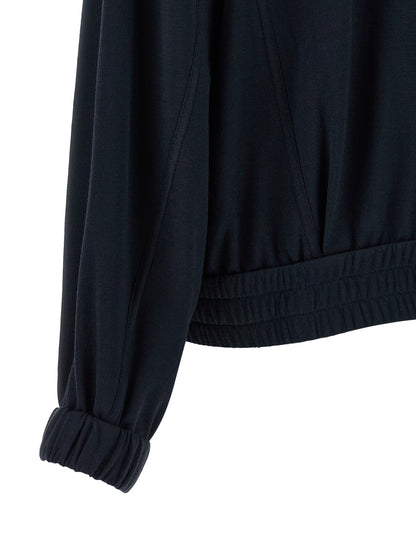 Brunello Cucinelli Blauer Baumwoll-Bomber
