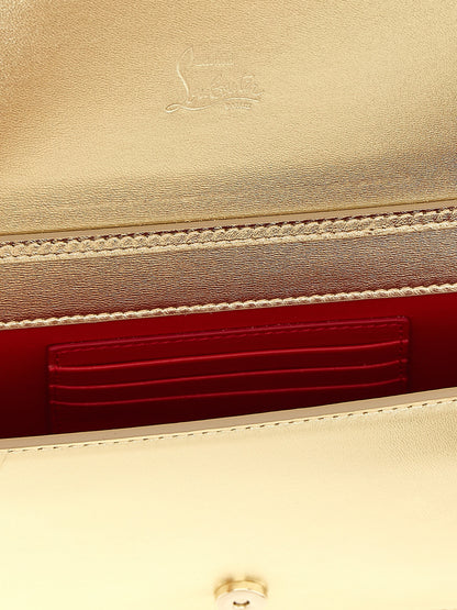 Christian Louboutin Clutch aus Lammleder in Gold
