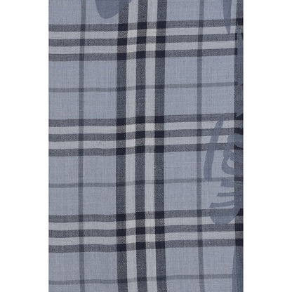 Burberry Blauer Wollschal Aries Foulard
