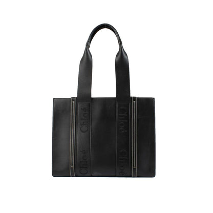 Chloé Schwarze Leder-Tote-Bag