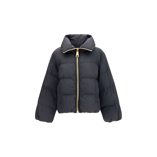 Balmain Schwarze Viskose-Jacke in voller Länge