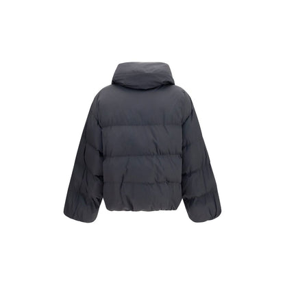 Balmain Schwarze Viskose-Jacke in voller Länge