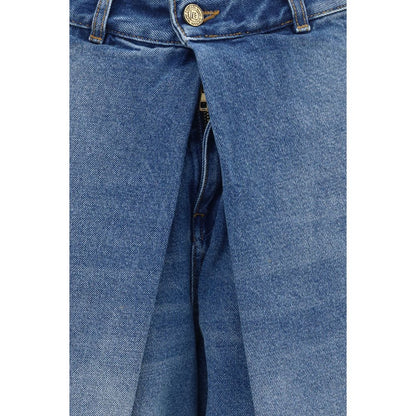 Balmain Blaue Baumwolljeans im Relaxed Fit