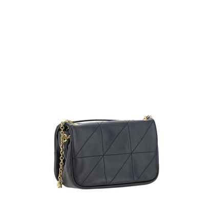 Saint Laurent Schwarze Lammleder Schultertasche Ovis Aries Aries