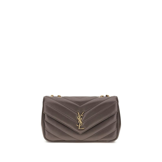 Saint Laurent Graue Lammleder Schultertasche Ovis Aries Aries