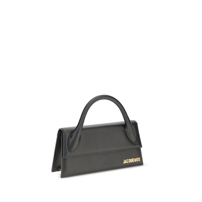 Jacquemus Schwarze Bos Taurus Kalbsleder Schultertasche