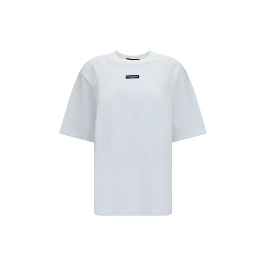 Dolce & Gabbana Weißes Baumwoll-T-Shirt