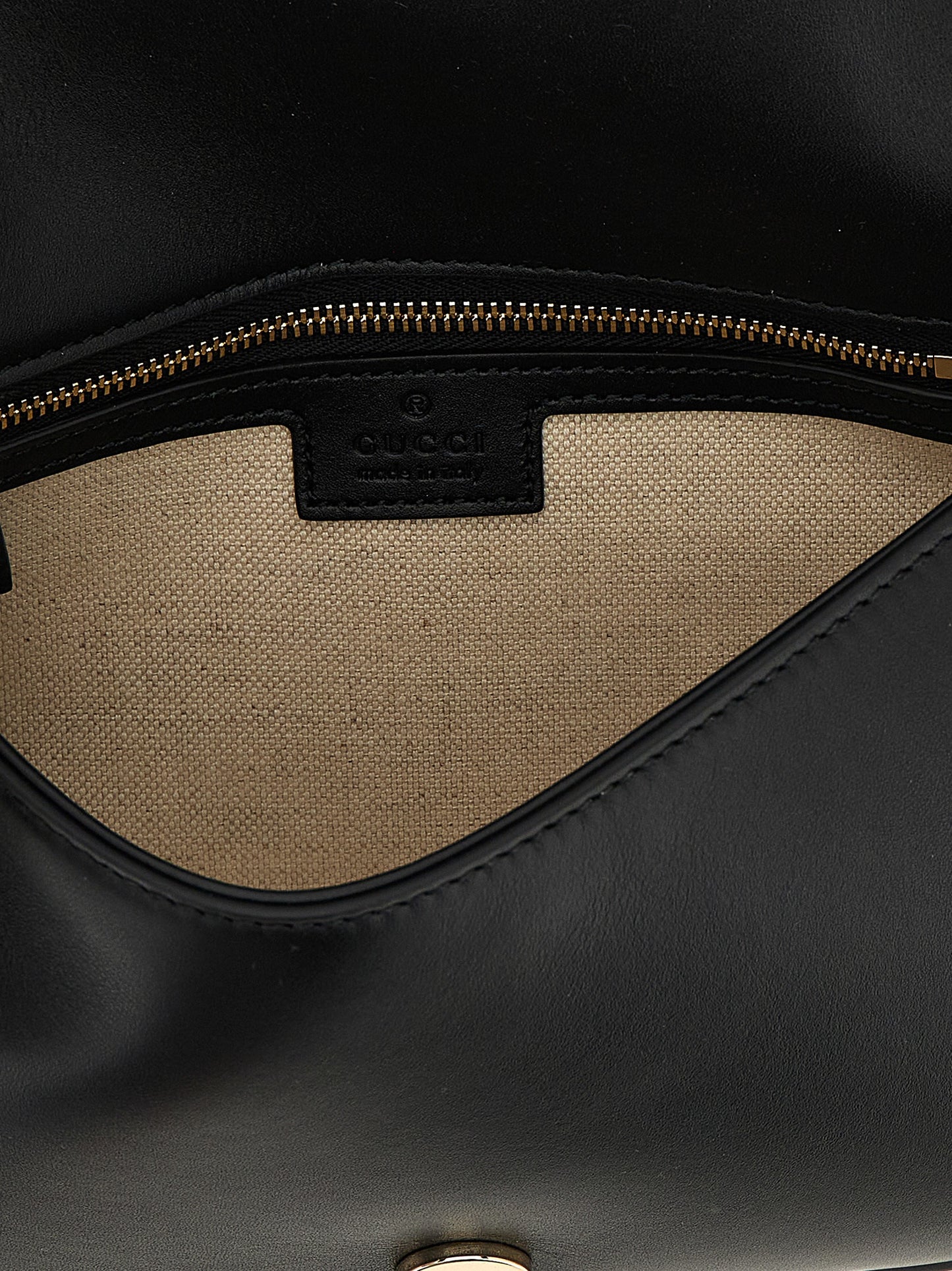Gucci Schwarze Kalbsleder-Schultertasche