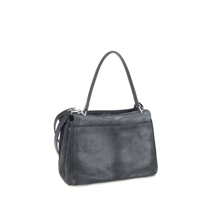Balenciaga Graue Bos Taurus Kalbsleder Schultertasche