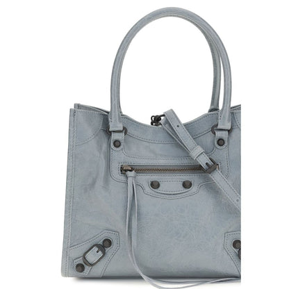 Balenciaga Schwarze Bos Taurus Kalbsleder Schultertasche