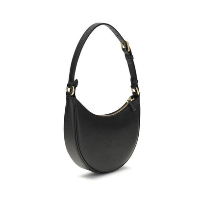 Valentino Garavani Schwarze Bos Taurus Kalbsleder Schultertasche
