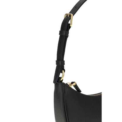 Valentino Garavani Schwarze Bos Taurus Kalbsleder Schultertasche