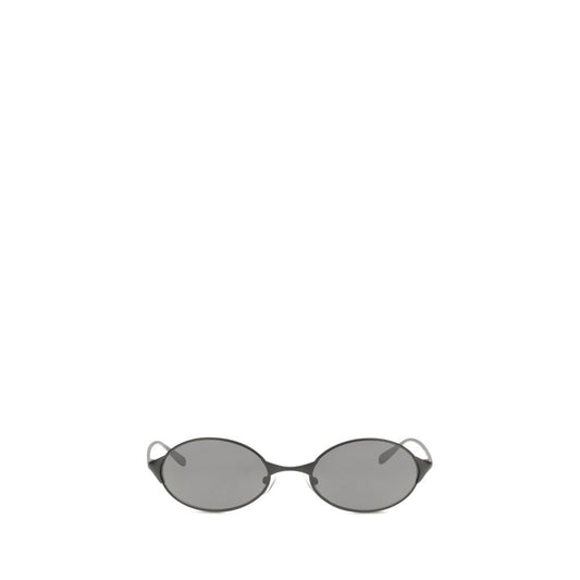 Alexander McQueen Graue Sonnenbrille aus Metall
