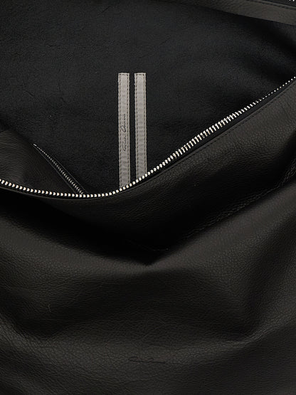 Rick Owens Schwarze Kalbsleder-Schultertasche