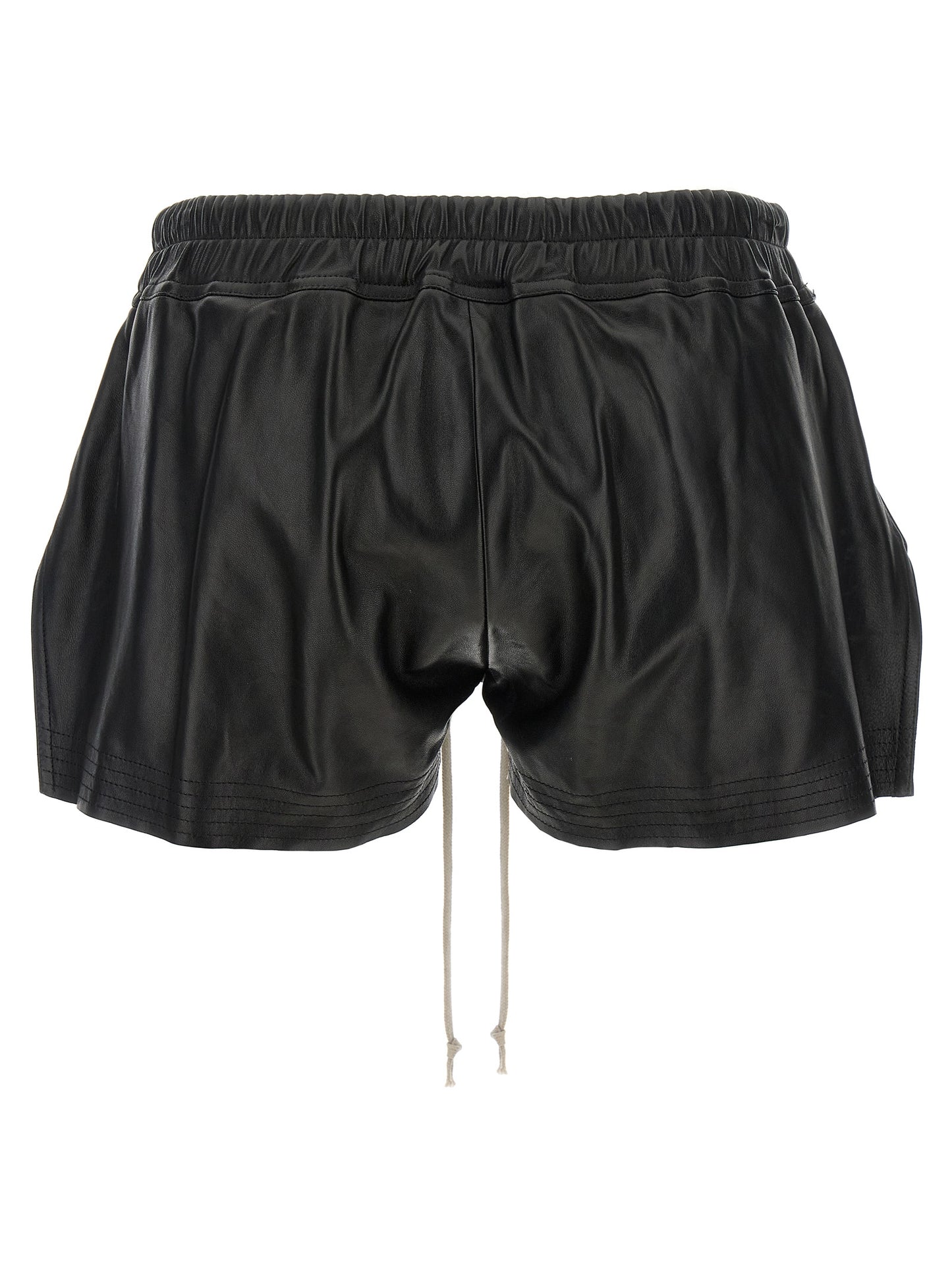 Rick Owens Schwarze Bermuda-Shorts aus Lammleder