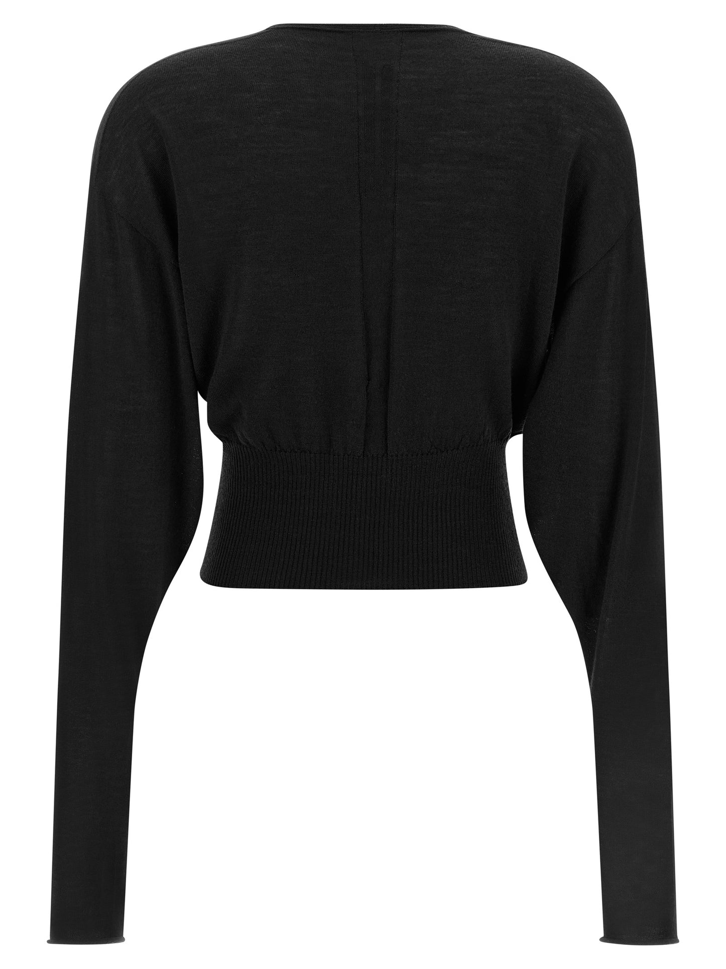 Rick Owens Schwarzer Baumwoll-Sweatshirt