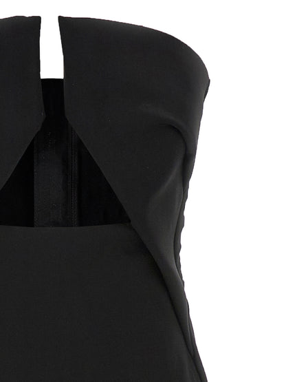 Rick Owens Langes Wollkleid in Schwarz