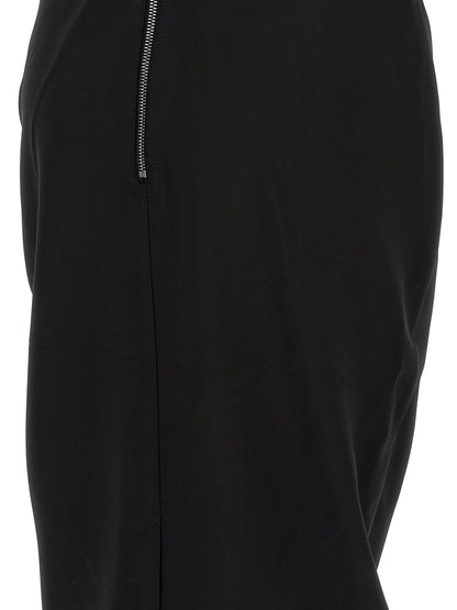 Rick Owens Langes Wollkleid in Schwarz