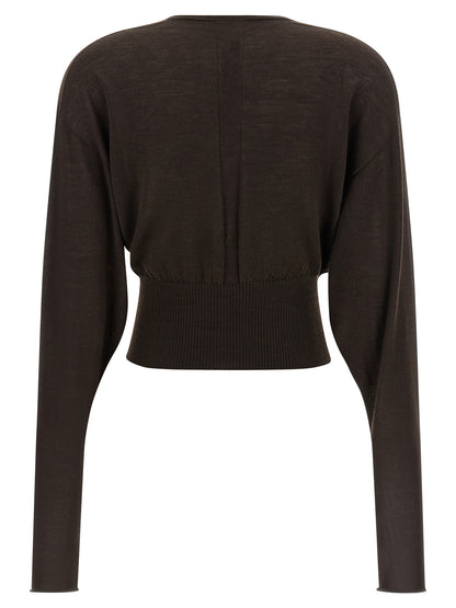 Rick Owens Hemdbluse aus brauner Schurwolle