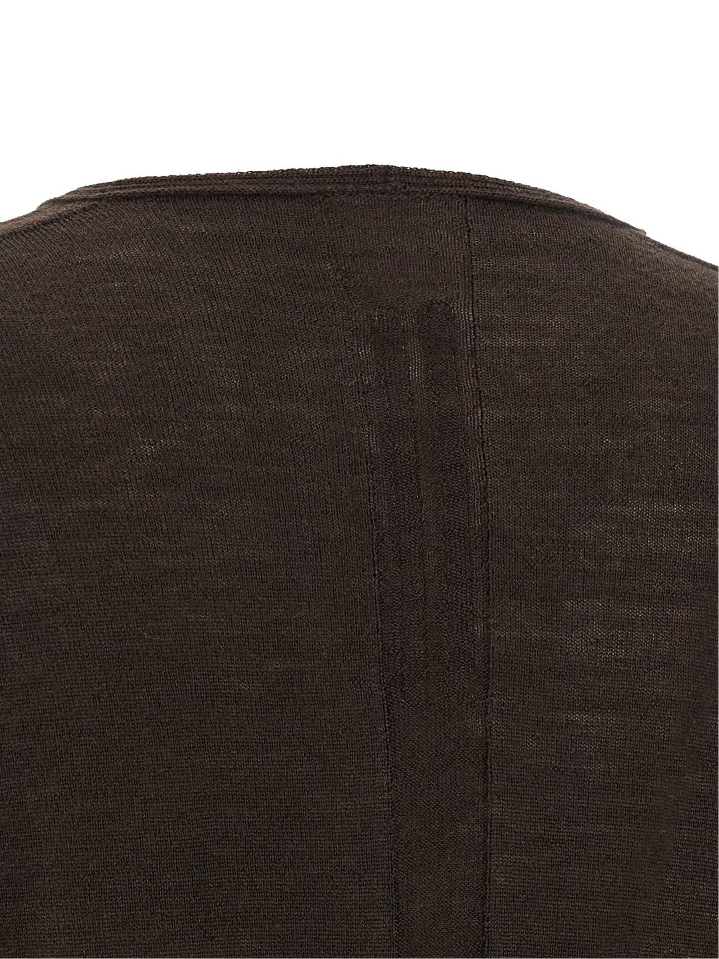Rick Owens Hemdbluse aus brauner Schurwolle