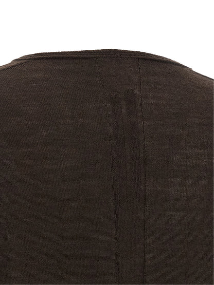 Rick Owens Hemdbluse aus brauner Schurwolle
