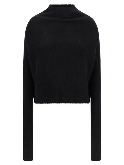 Rick Owens Schwarzer Kaschmir-Cardigan