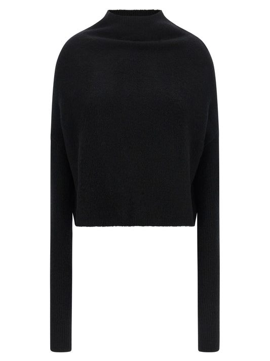 Rick Owens Schwarzer Kaschmir-Cardigan