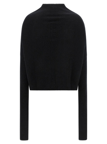 Rick Owens Schwarzer Kaschmir-Cardigan