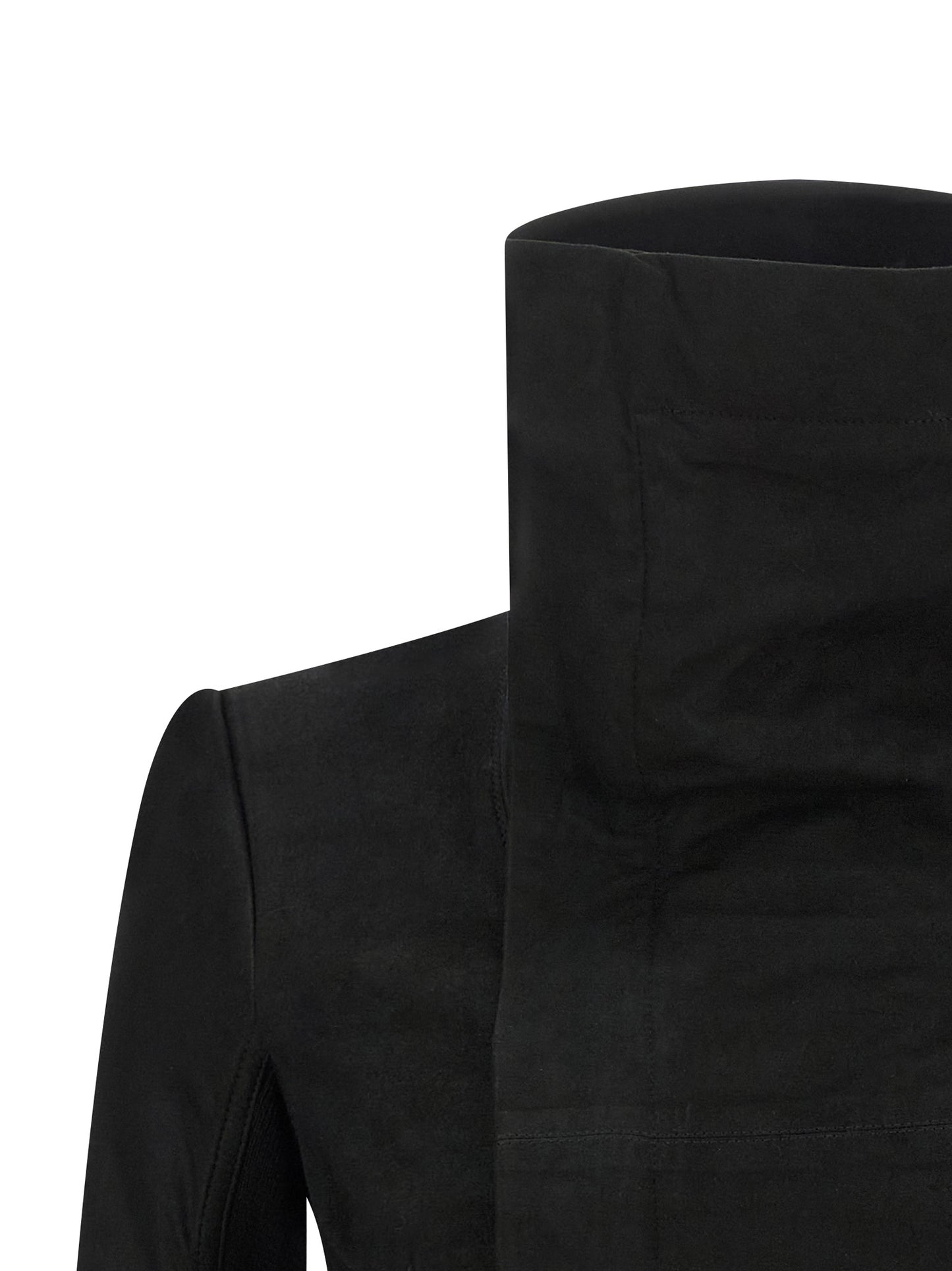 Rick Owens Schwarze Lammlederjacke