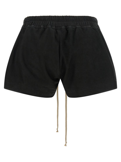 Rick Owens Schwarze Bermuda-Shorts aus Lammleder