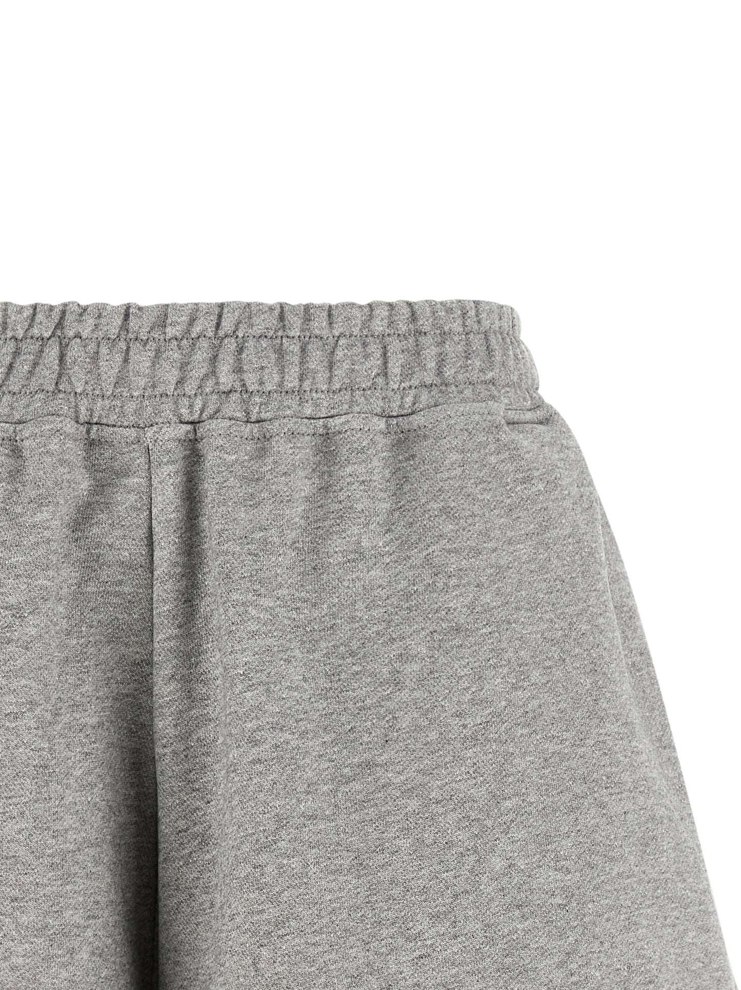 Ganni Graue Bio-Baumwoll-Bermudashorts