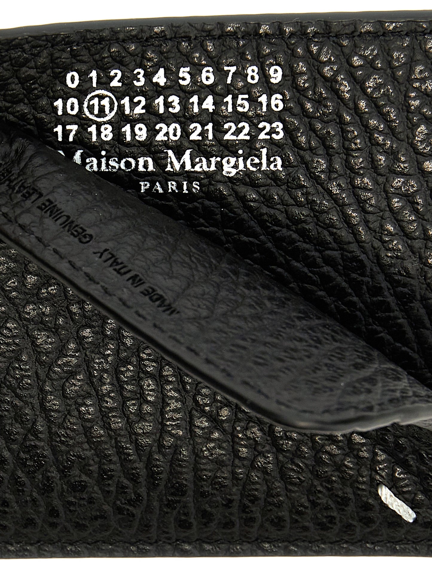 Maison Margiela Schwarzer Kalbsleder-Kartenetui