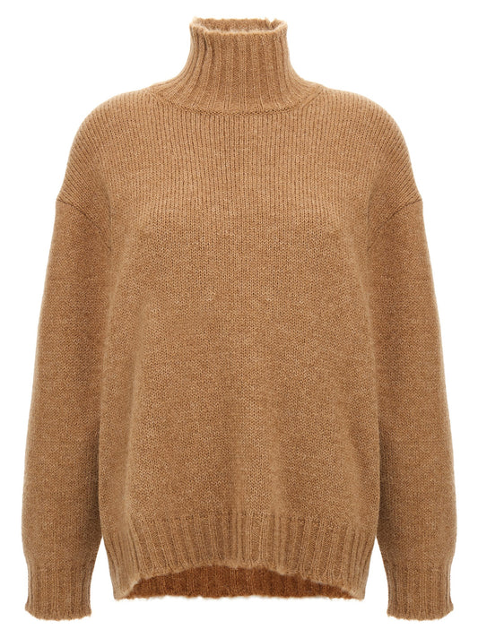Jil Sander Beige Wollstrickjacke