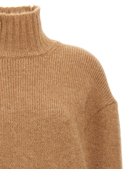Jil Sander Beige Wollstrickjacke