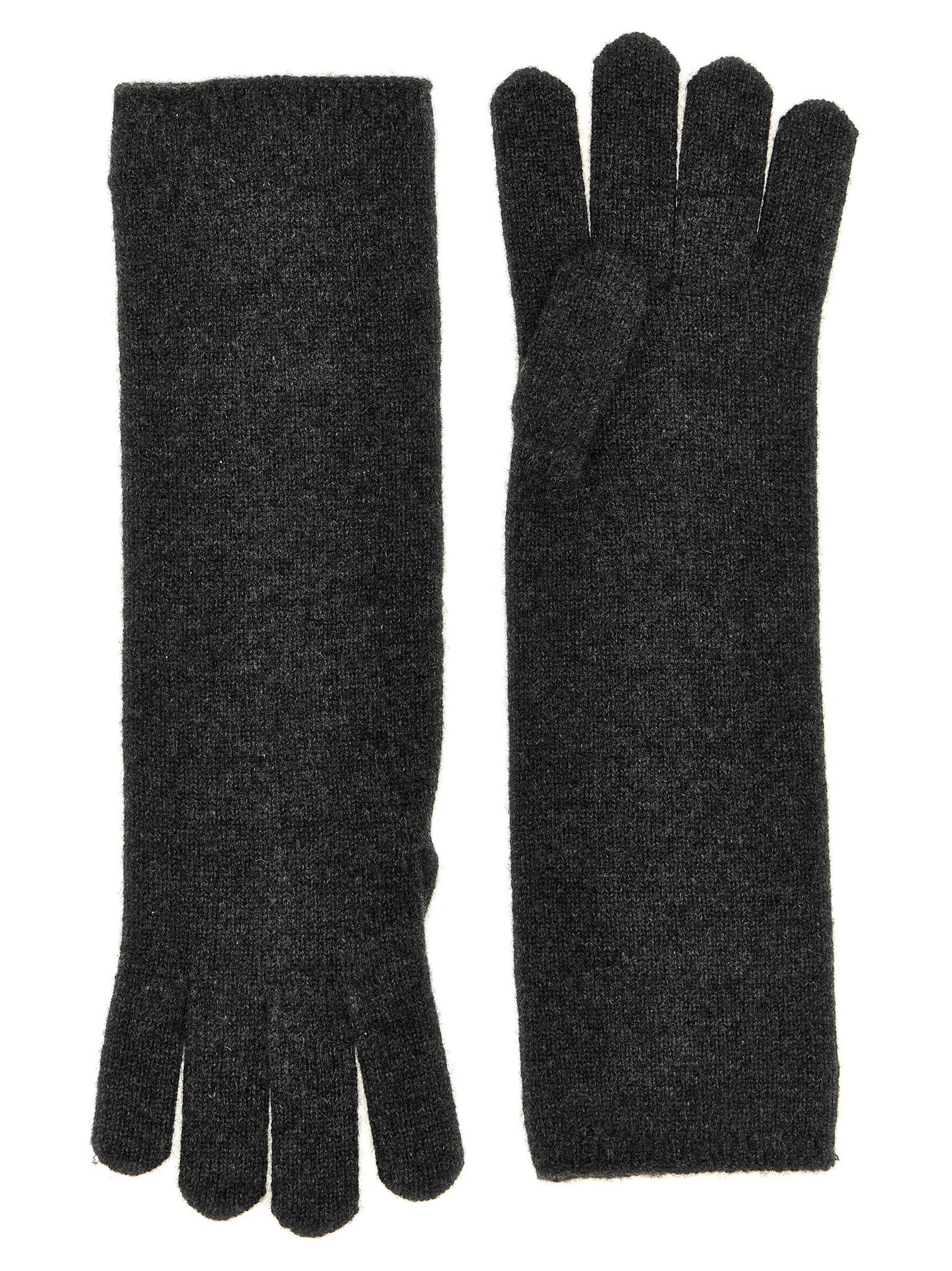Max Mara Graue Kaschmirhandschuhe