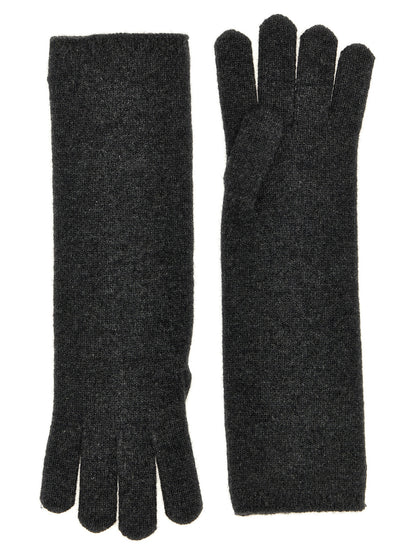 Max Mara Graue Kaschmirhandschuhe