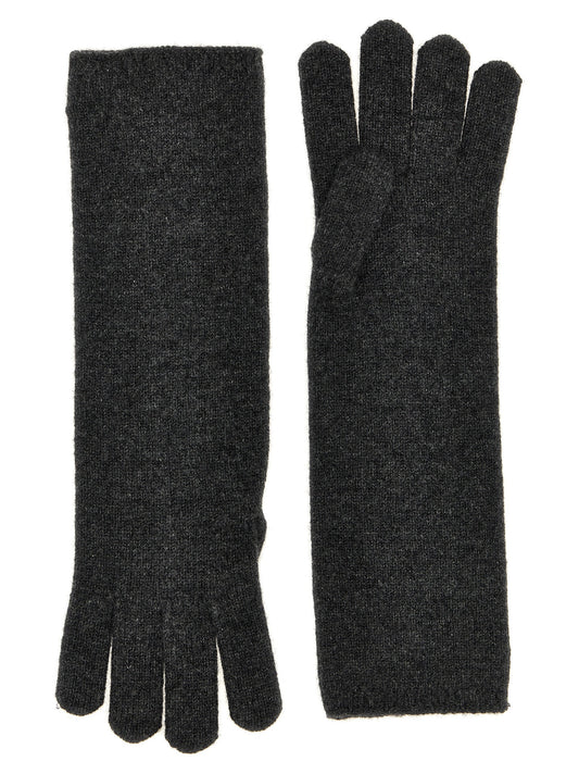 Max Mara Graue Kaschmirhandschuhe
